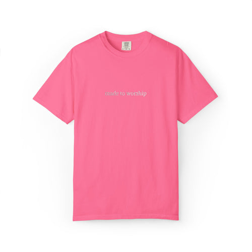 made to worship | embroidered comfort color t shirt