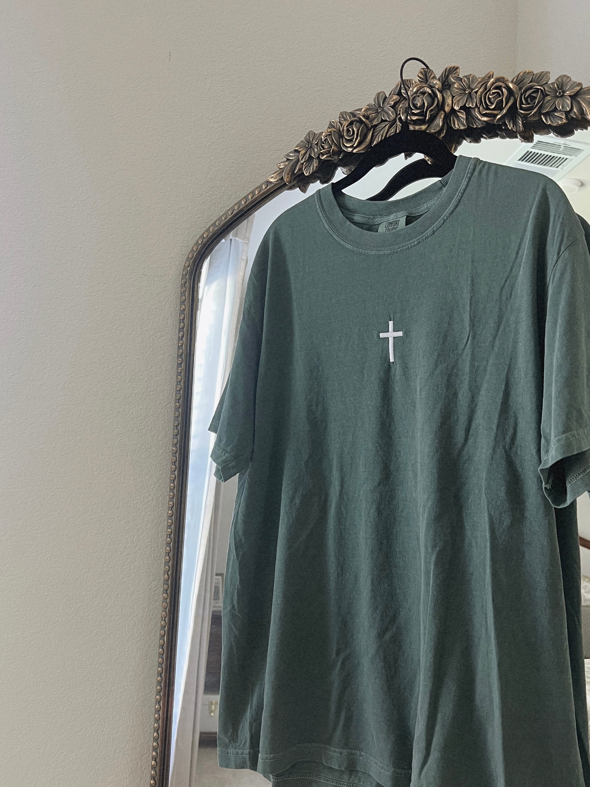Cross | embroidered comfort color t shirt